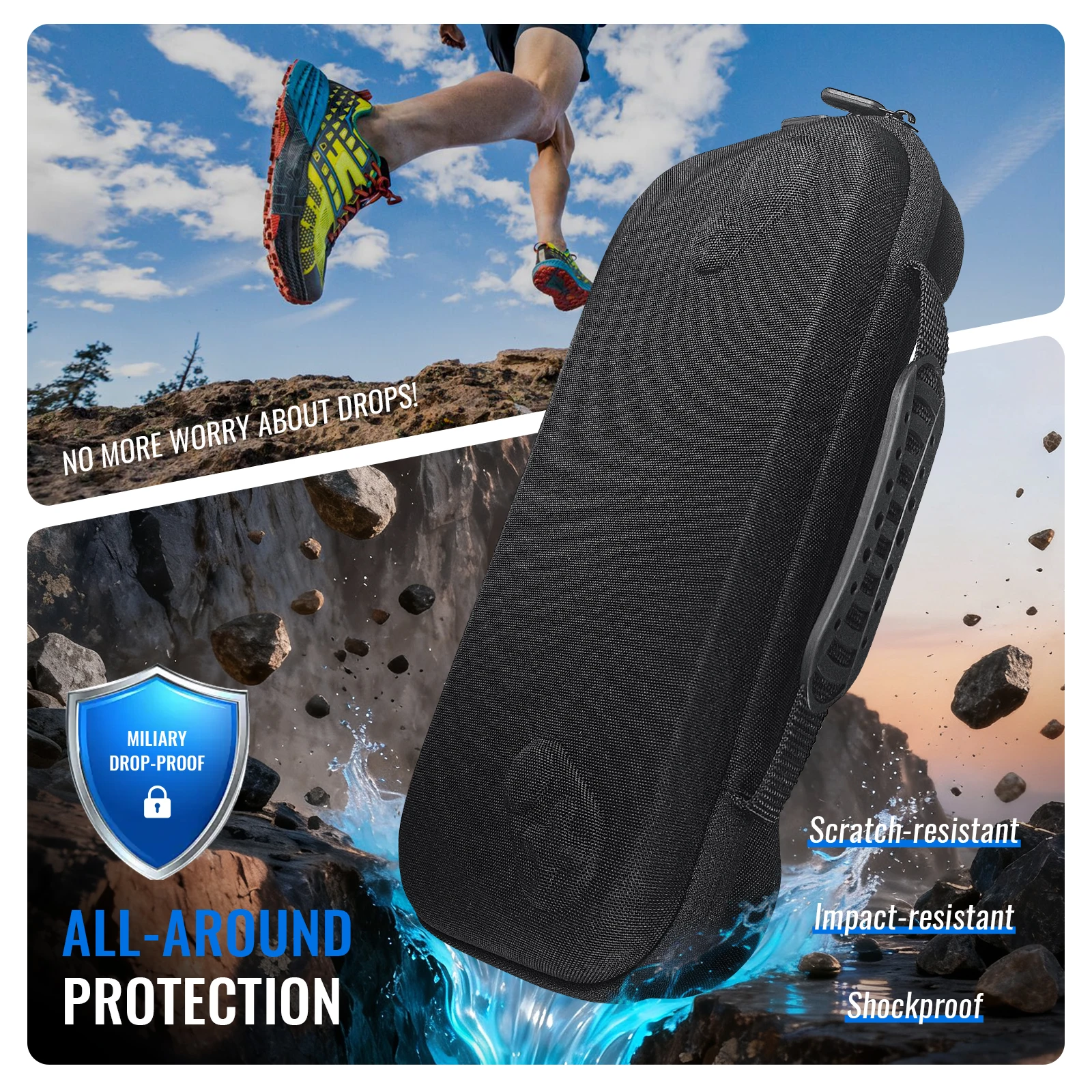 ROG Xbox Ally/ROG Xbox Ally XGame 콘솔용 운반 케이스, 여행용 보관 가방 휴대용 정리함 EVA 충격 방지 보호 가방