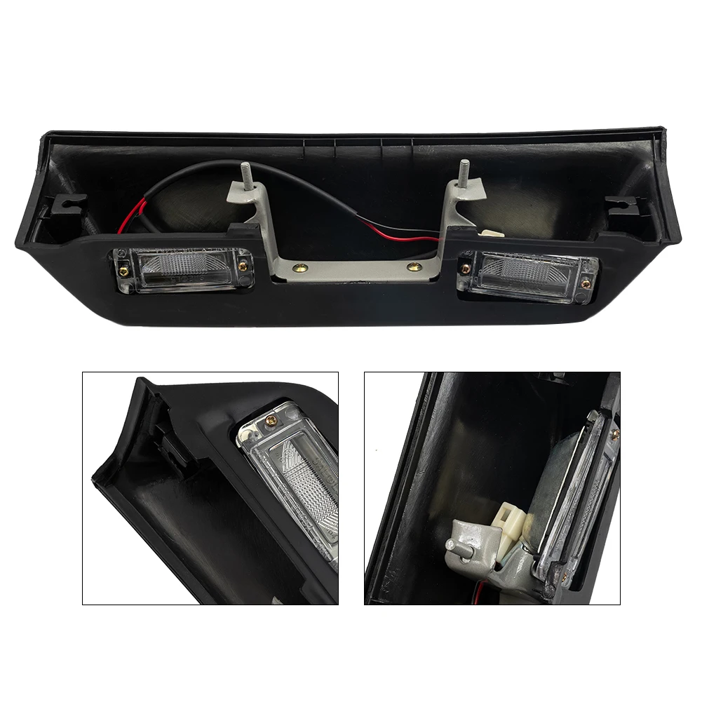 

Фонарь подсветки номерного знака, аксессуары, черный, подходит для Pajero 1990-2000, пластик+металл, задняя дверь, высокое качество