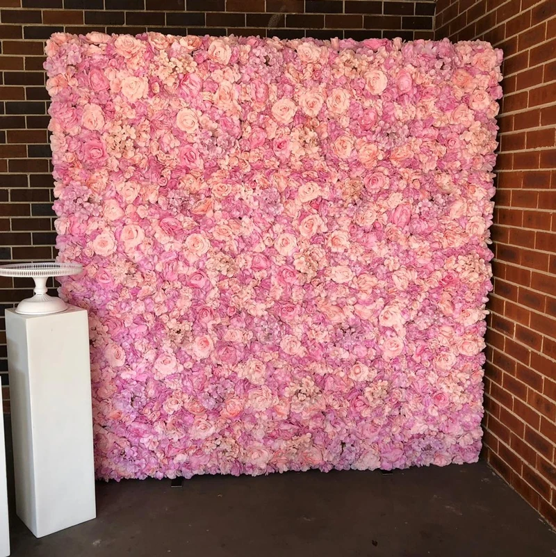 

Rolled Flower Wall Silk Flower Cloth Home Wall Decor Backdrop Artificial Flowers Thanksgiving Valentine's Day Easter Mother's