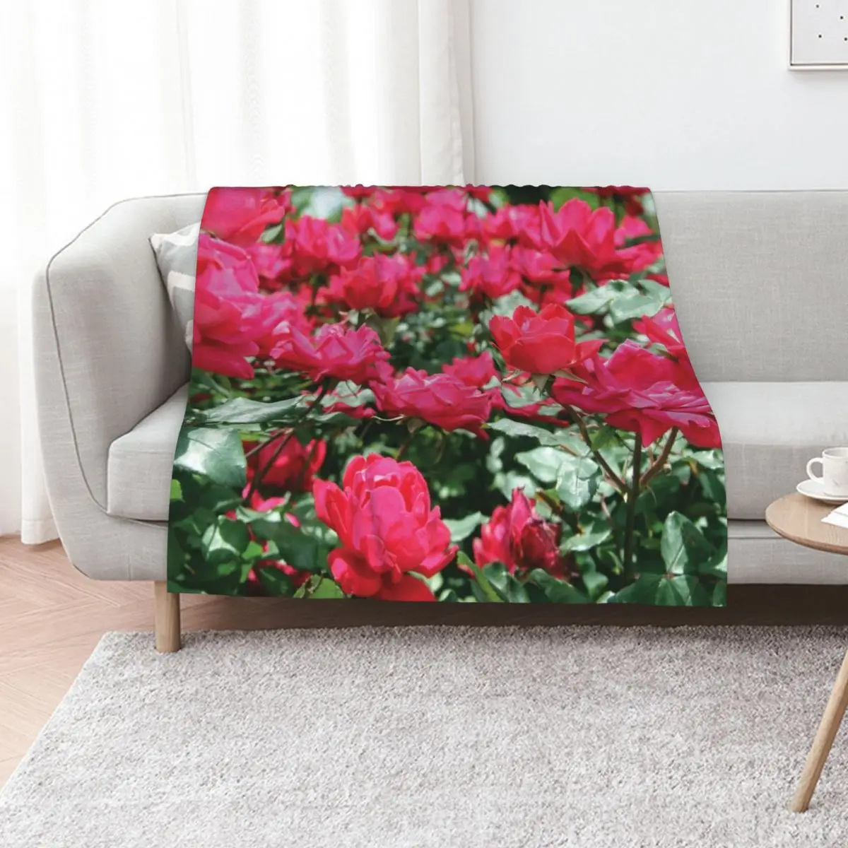 

Bold and Beautiful Rose Bush Throw Blanket Giant Sofa Bed Thins halloween Blankets