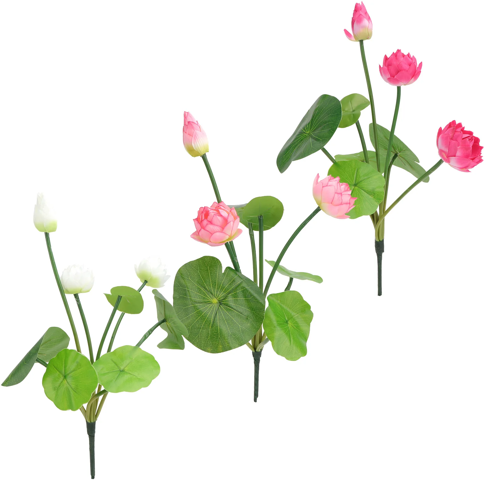 

3pcs Simulation Lotus Fish Tank Decorative Plastic Props Lifelike Artificial Lotus Adornment For Aquarium Home Restaurant Fish