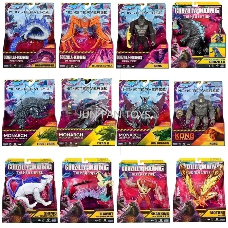 Original monsterverse godzilla x kong o novo império monarca legado dos monstros crânio ilha figura de ação colecionável crianças brinquedos