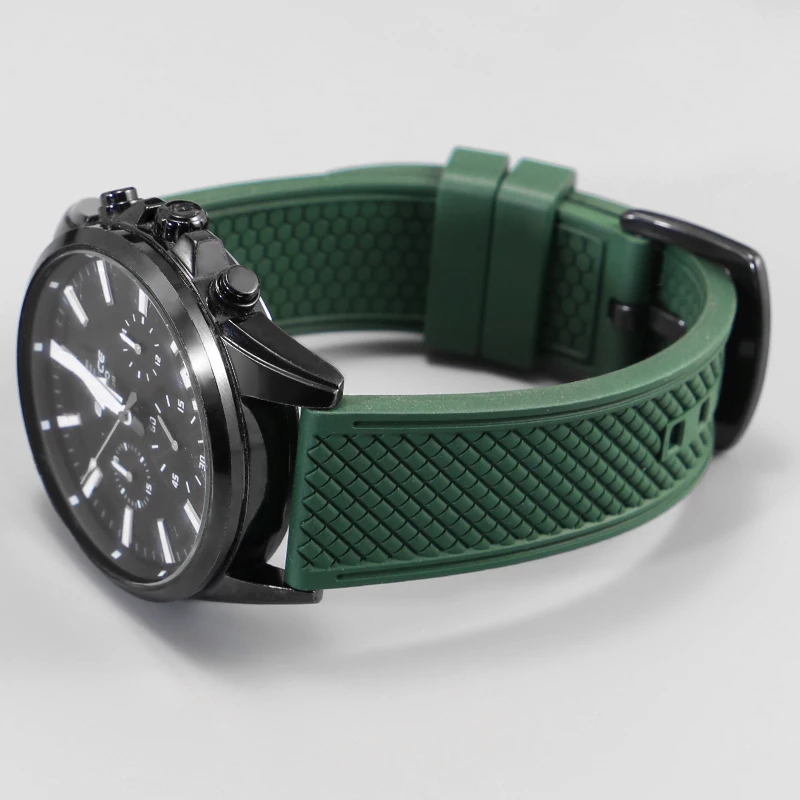 YOPO Fluoroelastomer Watchband Suitable For Huawei Watch GT3 Universal WatchStrap Dustproof Rubber Strap Quick Disassembly