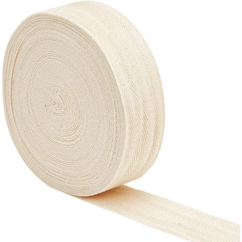 21,87 Yards Baumwolle Fischgräten muster Twill Tape Trim 1-1/4 Zoll breit Korns eide Twill Tape Band Fischgräten band Verwendung zum Nähen