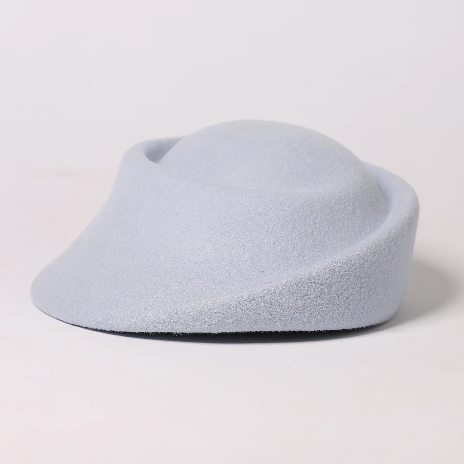 FS 2024 Winter White Wool Beret For Women Elegant Top Hats Vintage Tea Party Pillbox Hat Ladies Church Fedoras Chapeau Femme