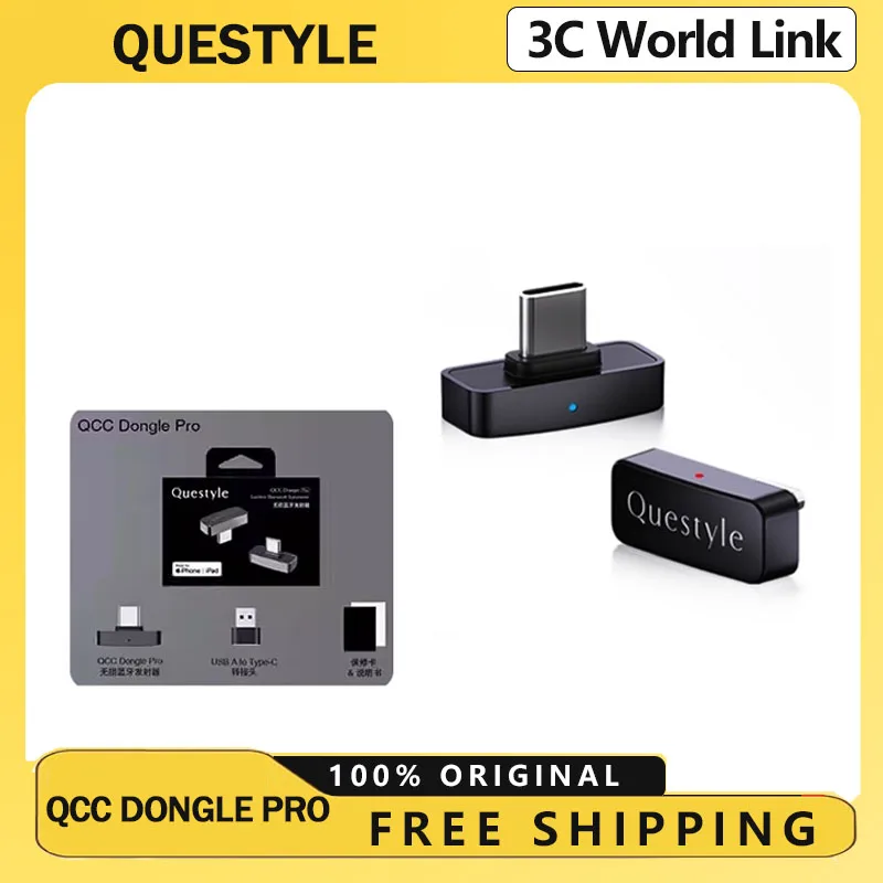Questyle QCC Dongle Pro LDAC Bezstratny Transmiter Bluetooth 5.4 Obsługuje Snapdragon Sound z AptX w prezencie