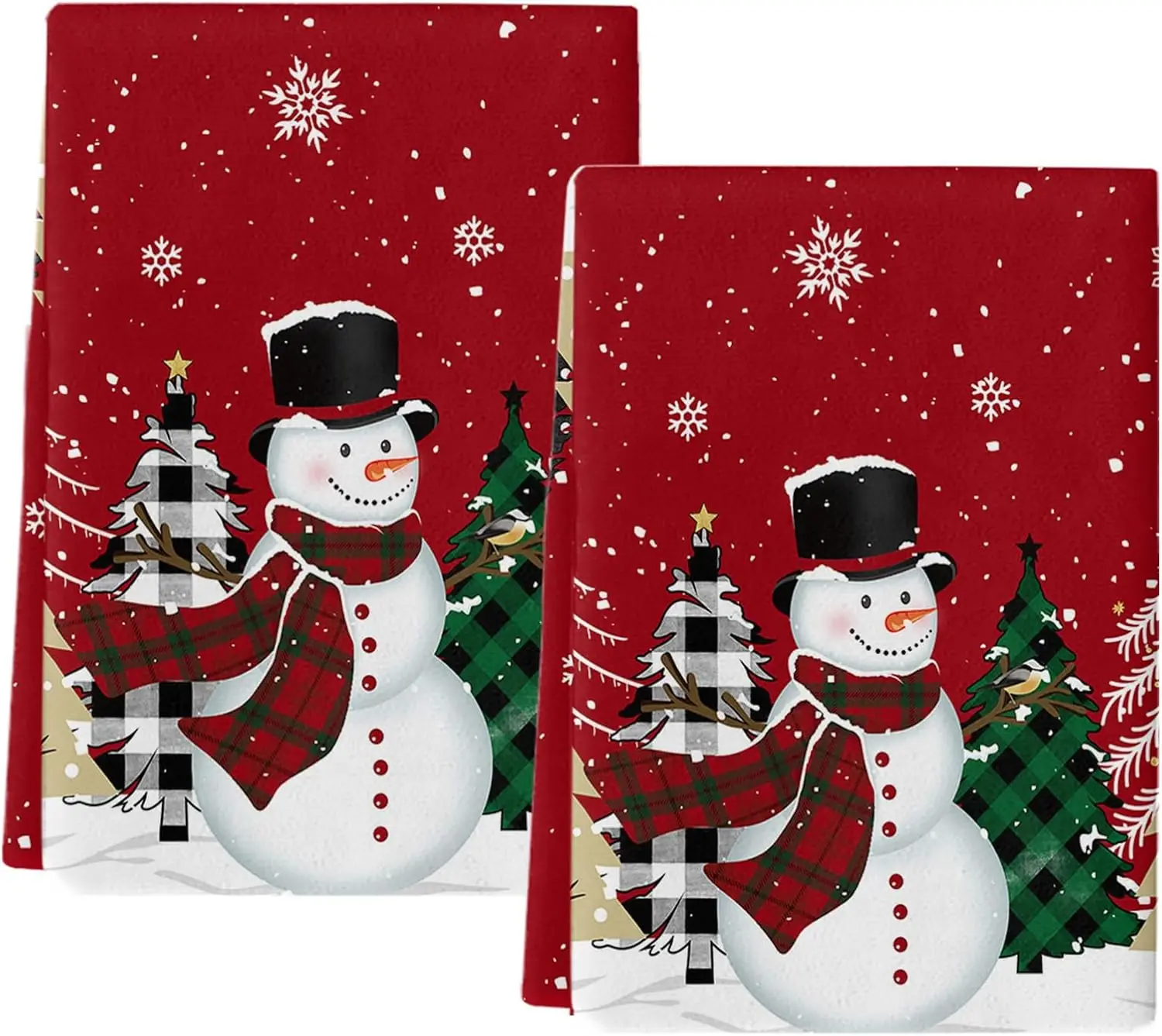 

Рождественский снеговик, снежинка, красная кухонная посуда, чайные полотенца, чистящие средства, быстросохнущие набор полотенец для рук, рождественские украшения