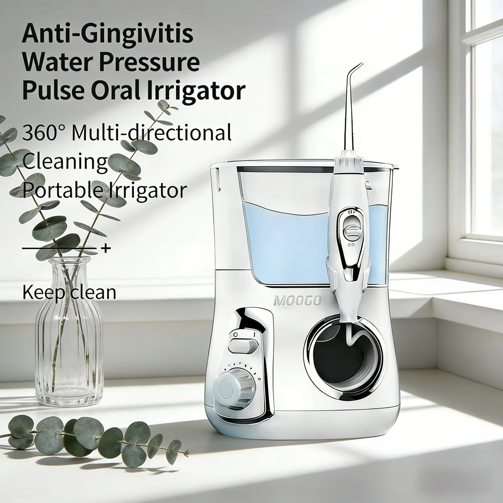 

Электрический ирригатор для глубокой чистки полости рта 800 мл, 10 режимов, 5 специальных насадок, для устранения неприятного запаха изо рта навсегда