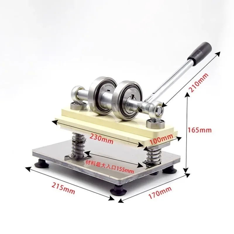 Double Wheel Hand Leather Cutting Machine Photo Paper PVC/EVA Sheet Cutter DIY Leather Die Cutting Machine Punching Manual Press