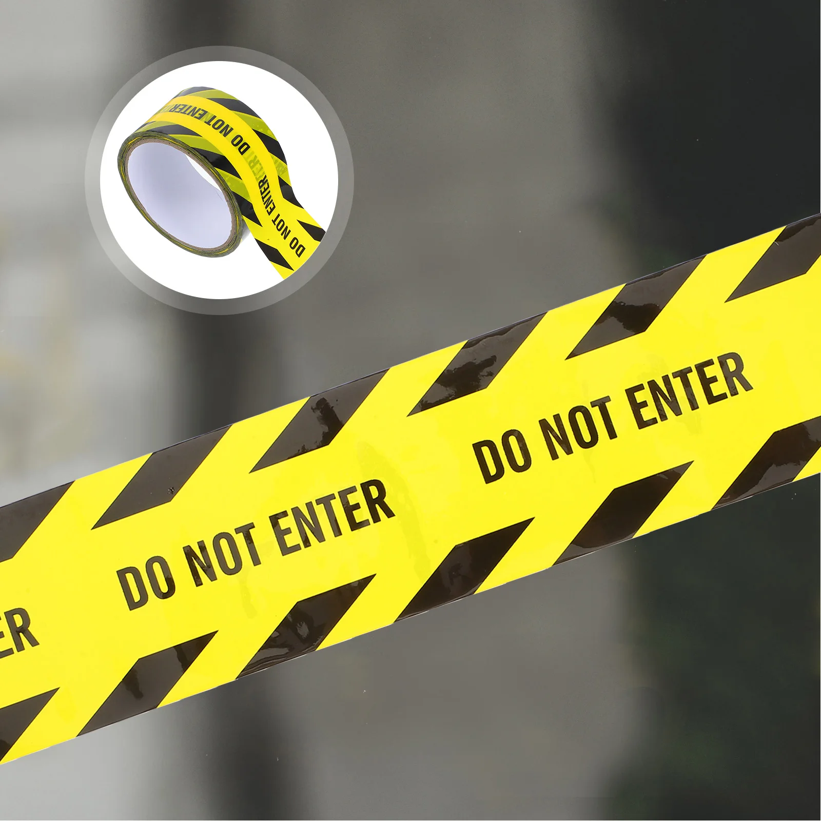 

1 Roll Versatile Self Adhesive Black Safety Tape Industrial Strength Warning Tape Safety Stripes for Various Surfaces