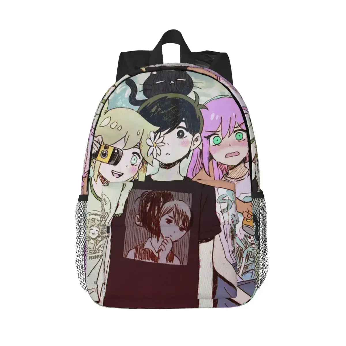 

Рюкзак Omori Cat Mewo Animal Game, Лидер продаж, рюкзак большой емкости для мальчиков и девочек, сумка для книг, сумки на плечо для мужчин и женщин, школьная сумка