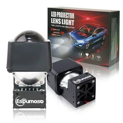 Bi Led Projector Retrofit Waterproof LED High Beam Projector 1.5 inch Matrix LED Lens Bi-led Auxiliary Headlight Car Fog Light