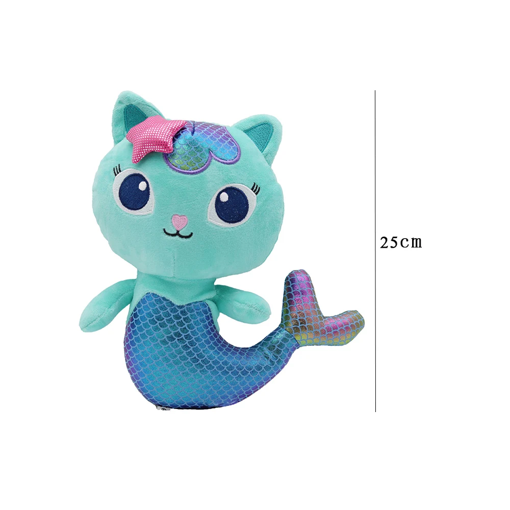 Animals Plush Gabby Dollhouse Lovely Plush Gaby Toy Plush House Cat Doll Cartoon Stuffed Animals Mermaid Cat Plush