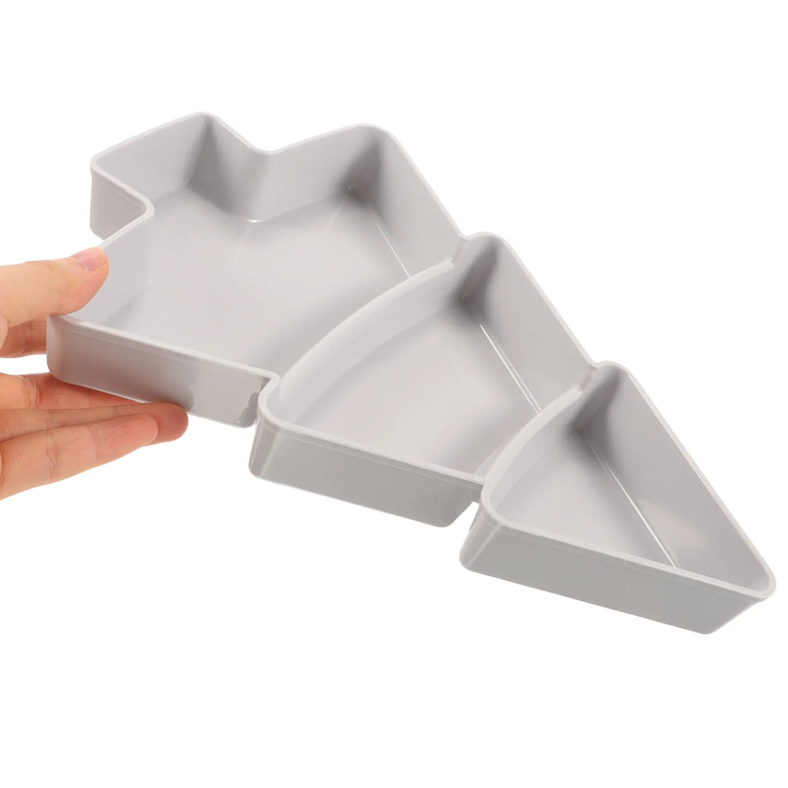 

Christmas Tree Serving Trays Shape Shaped Dish Fruits Decoration Plastic Xmas Platter Holiday Snack Office