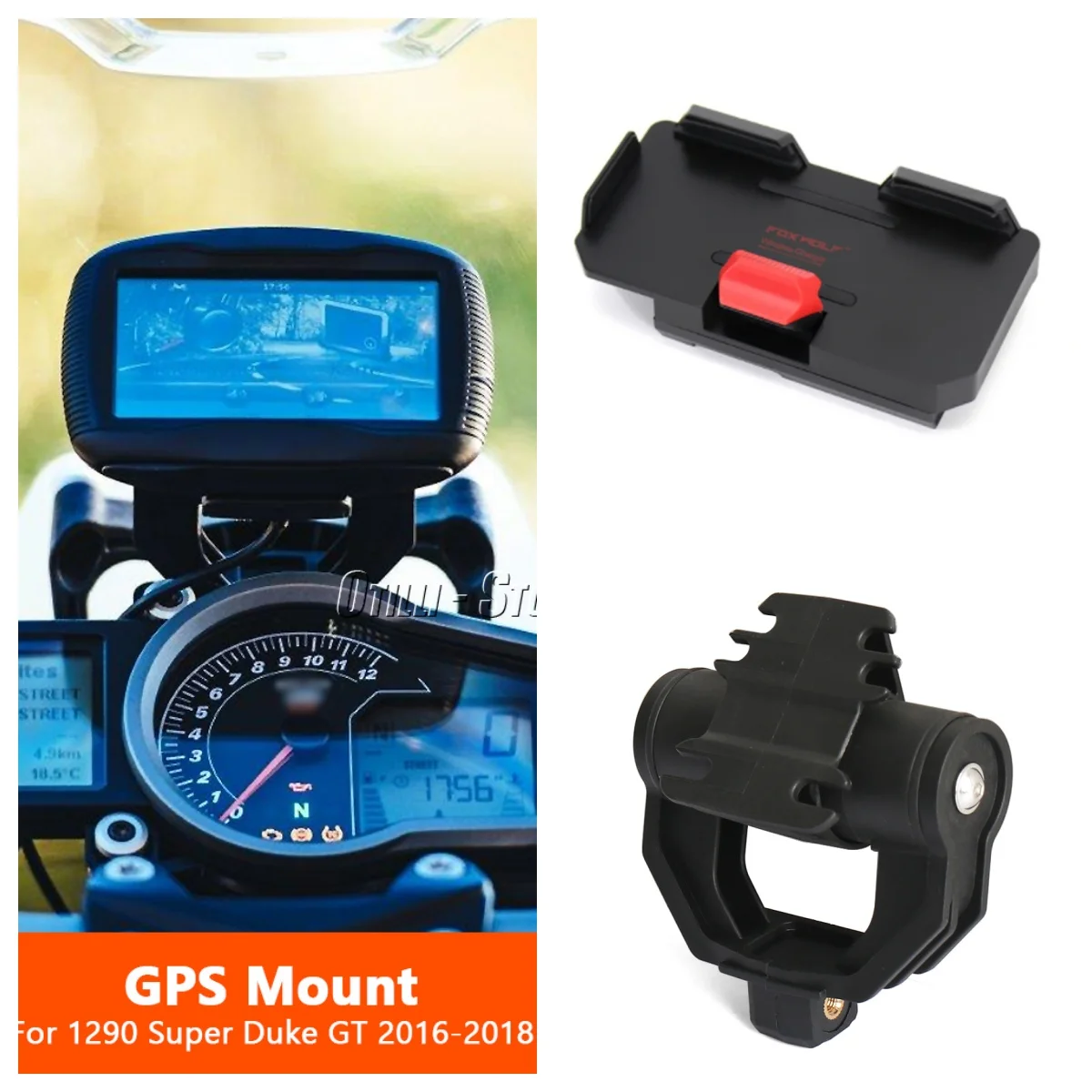 Motorcycle Wireless Charging Phone Holder Adjustable GPS Navigation Bracket For 1290 Super Duke GT 2016-2018 Moto Accessories