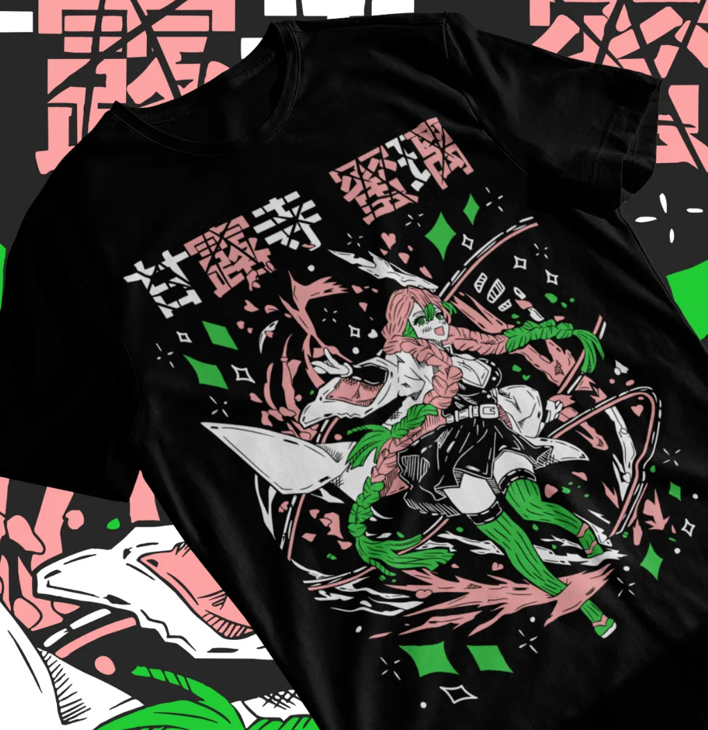 

Mitsuri T-Shirt Demon Slayer Waifu Kawaii Anime Japanese Manga Otaku Soft Tee