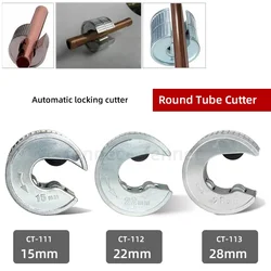 1pc Heavy Duty Round Tube Cutter 15mm/22mm/28mm Copper Tube Aluminium PVC Plastic Pipe Tube Tools Self Locking Pipe Cutter