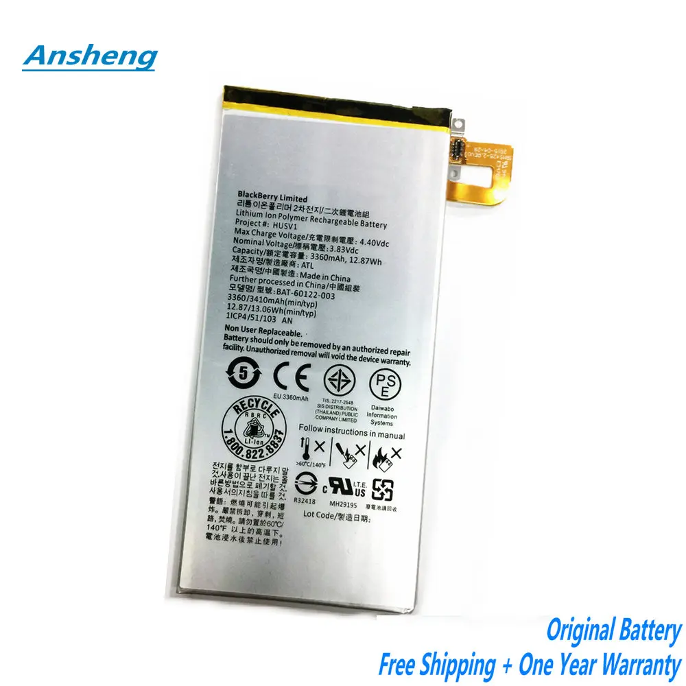 

Original 3360mAh BAT-60122-003 Battery For Blackberry Priv STV100-1/2/3 HUSV1 Smart Phone