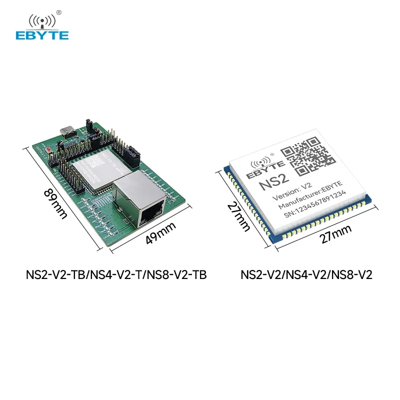 2-Way 4-Way 8-Way Modbus Protocols Multi-Serial Port to Ethernet Module EBYTE Virtual Serial Port Testing Board