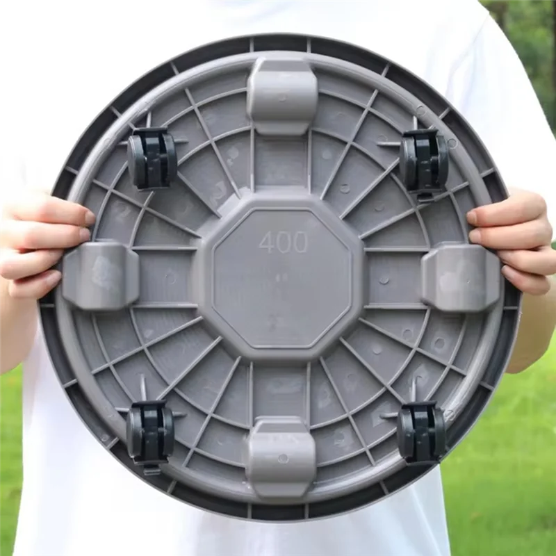 ABFS Large Thickened Round Flowerpot Tray Heavy Flowerpot Mobile Cart Bracket Portable And Practical Gardening Tools