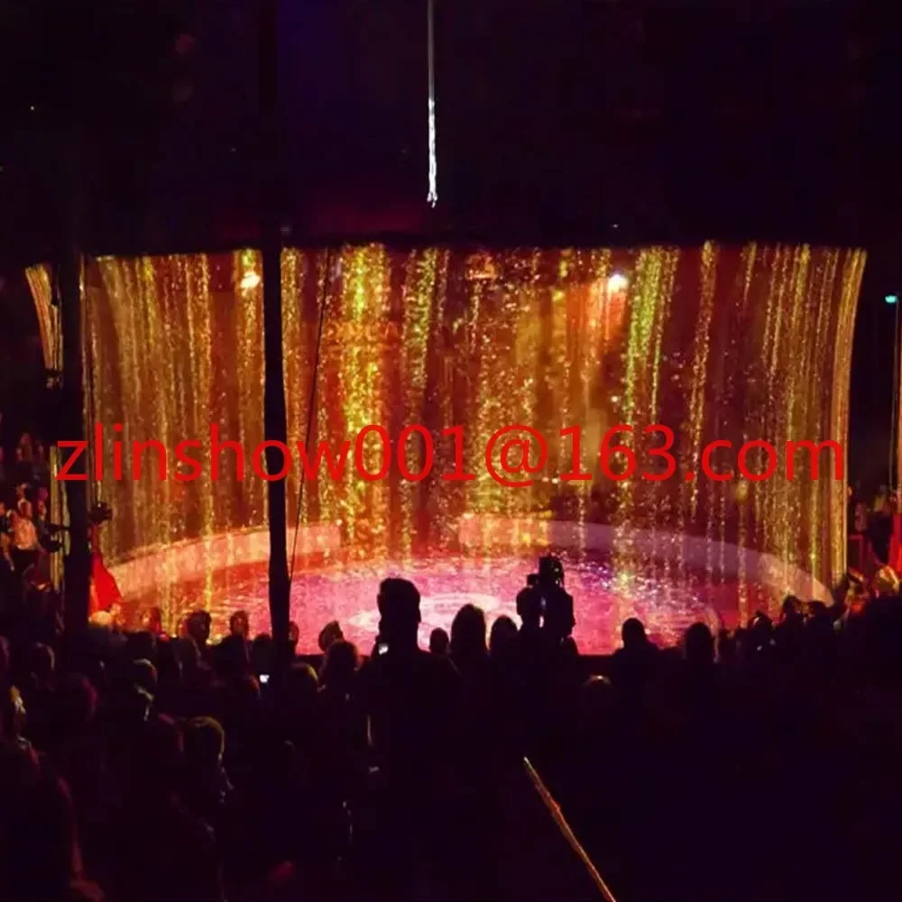 Grande Estágio 3×5 Metros Tela de Malha Holográfica Filme Holo Projeção Gaze 3d Holograma Holo Sistema Projetor ao ar Livre Holo Malha