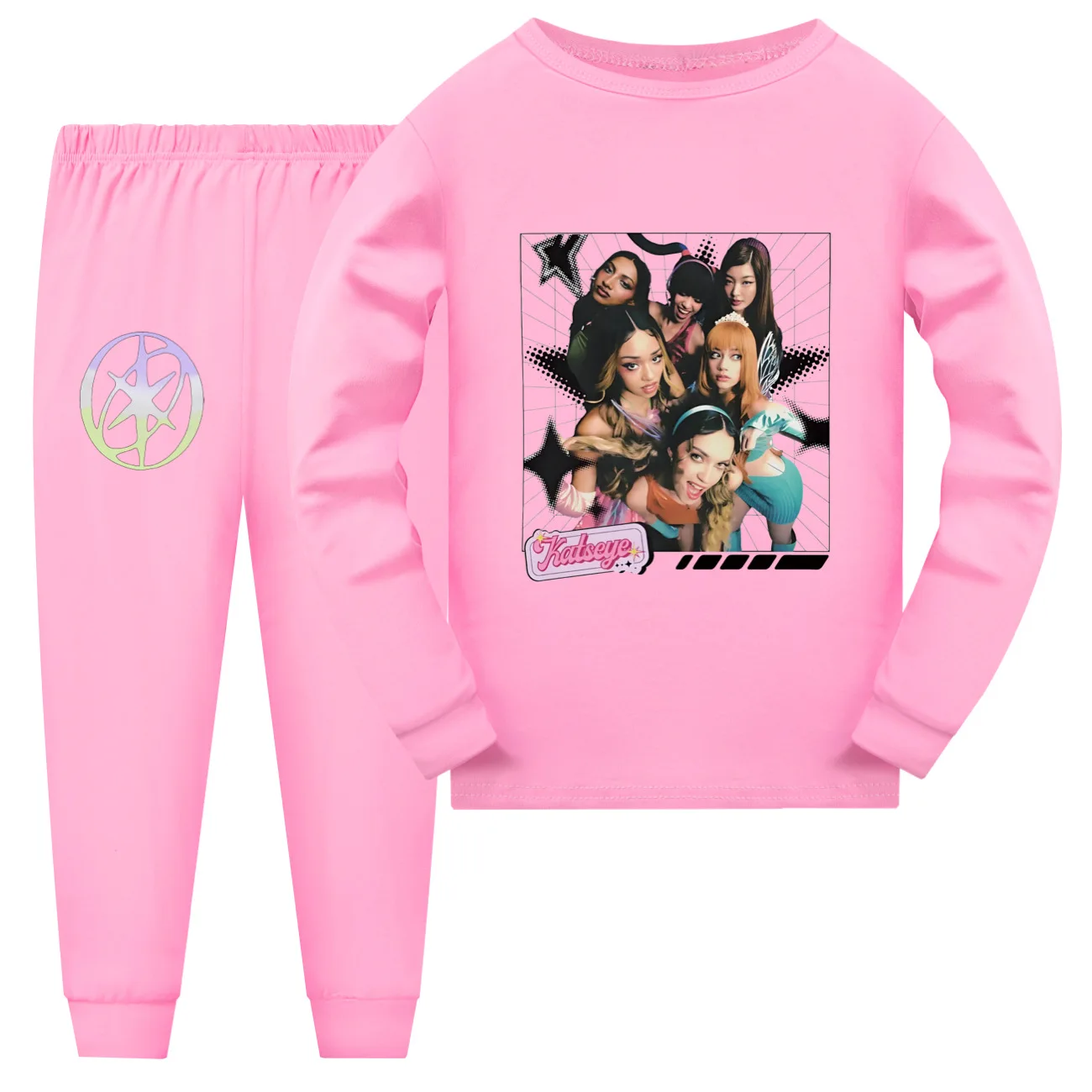 

Katseye Funny Print Kids Clothes Girls Pajama Set Fashion Boys Long Sleeve Pyjamas Children Sleepwear Suit