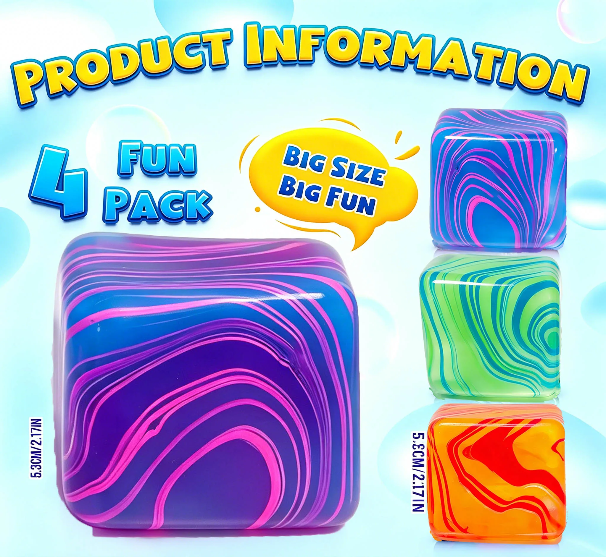 

Random color 1pcsColor randomNeedoh Snowflake Ice Cube Squishy Blind Box, Malt Sugar Slow Rebound Stress Relief Anti-Anxiety Squ