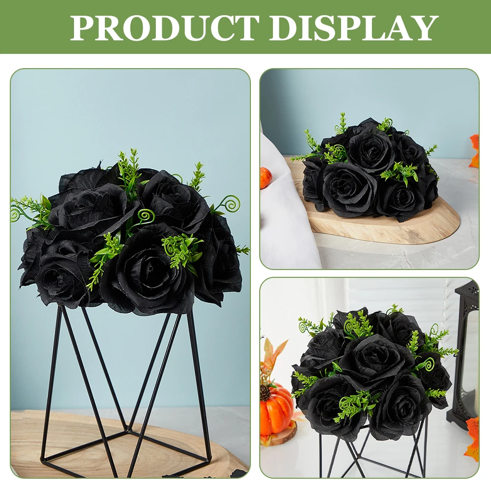 

Halloween Artificial Ball Realistic Faux Flower Ball Arrangement Party Centerpiece Decorative Flower Balls For Wedding Home