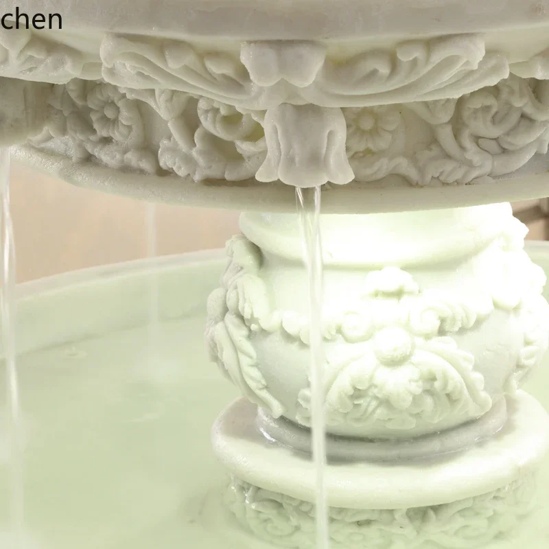 TQH6.24 large water fountain hotel three-story water garden fish pond landing lucky feng shui ball fountain pool landscape