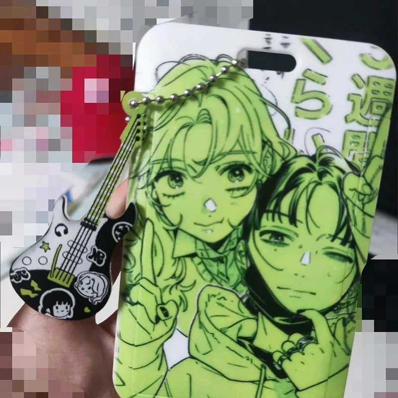 Anime The Guy She Was Interested in Wasn't a Guy At All Cosplay Keychain Acrylic Pendant Keyring Key Chain Bag Accessory Props
