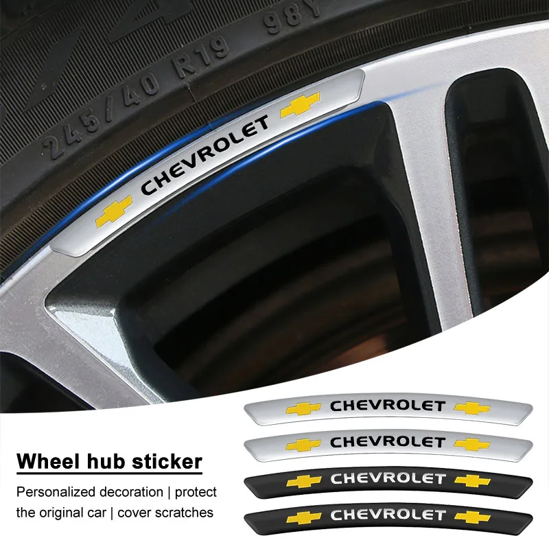 

Aluminum Car Wheel Hub Rims Decor 3D Stickers Badge Emblem For Chevrolet Cruze Captiva Lacetti Spark Aveo Orlando Epica Camaro