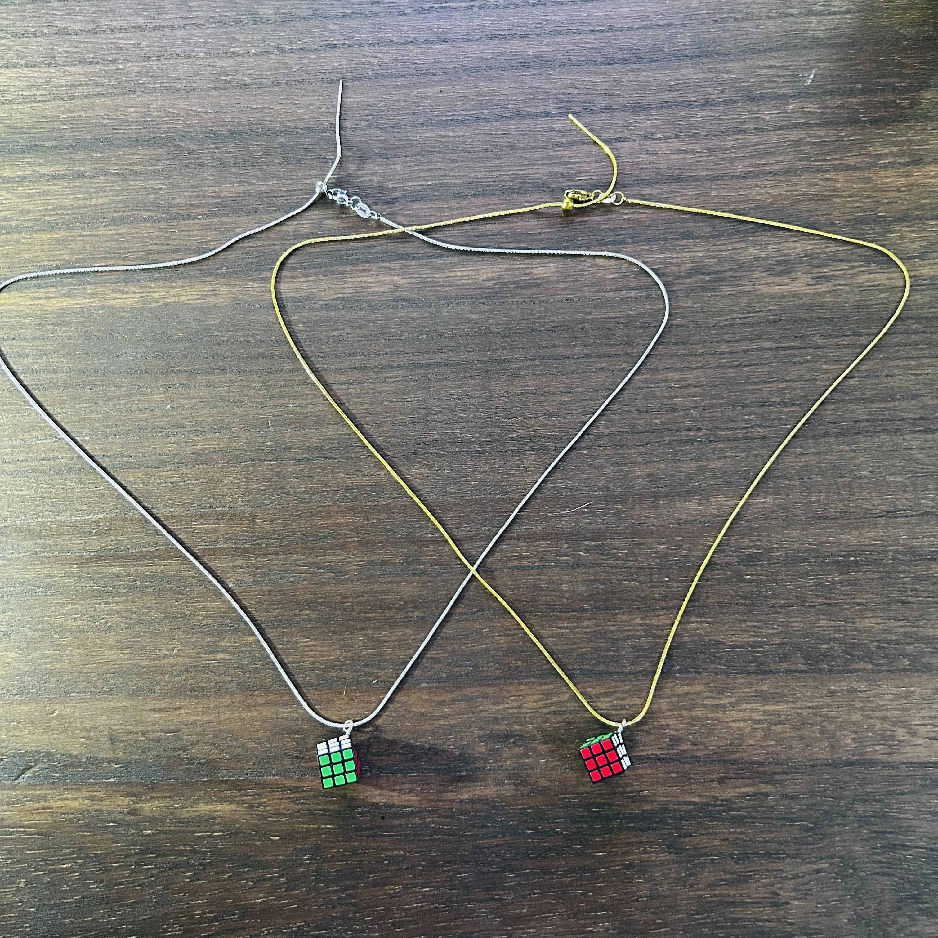 New Necklace Cube Necklace 3×3 cube 1cm Mini Magic Cube Tiny 3x3 Professional 1CM Speed Cube Magic Cube Puzzle Blue Black Toys