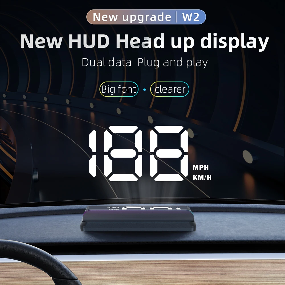 GPS Head-Up Display Auto Electronics HUD Projector Digital Display for All Car Speedometer Accessories KMH/MPH Car Accessories view 2