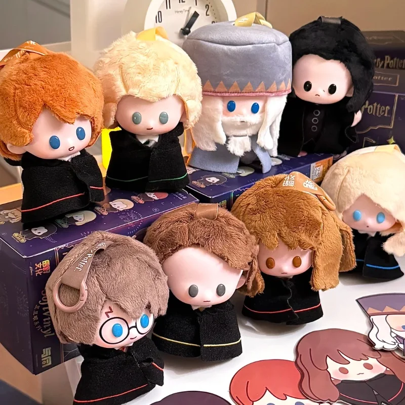 10 cm Harry Potter Blind Box Bean Eye Doll Misterioso ciondolo in vinile Figure anime Giocattoli da collezione alla moda per bambini Regali di compleanno