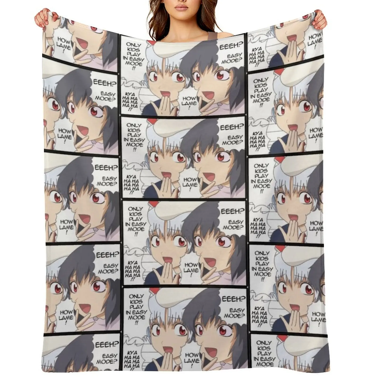 

Touhou bunnies laugh at your lack of skills Inaba Tewi, Reisen Udongein Inaba Throw Blanket Flannels Bed Blankets