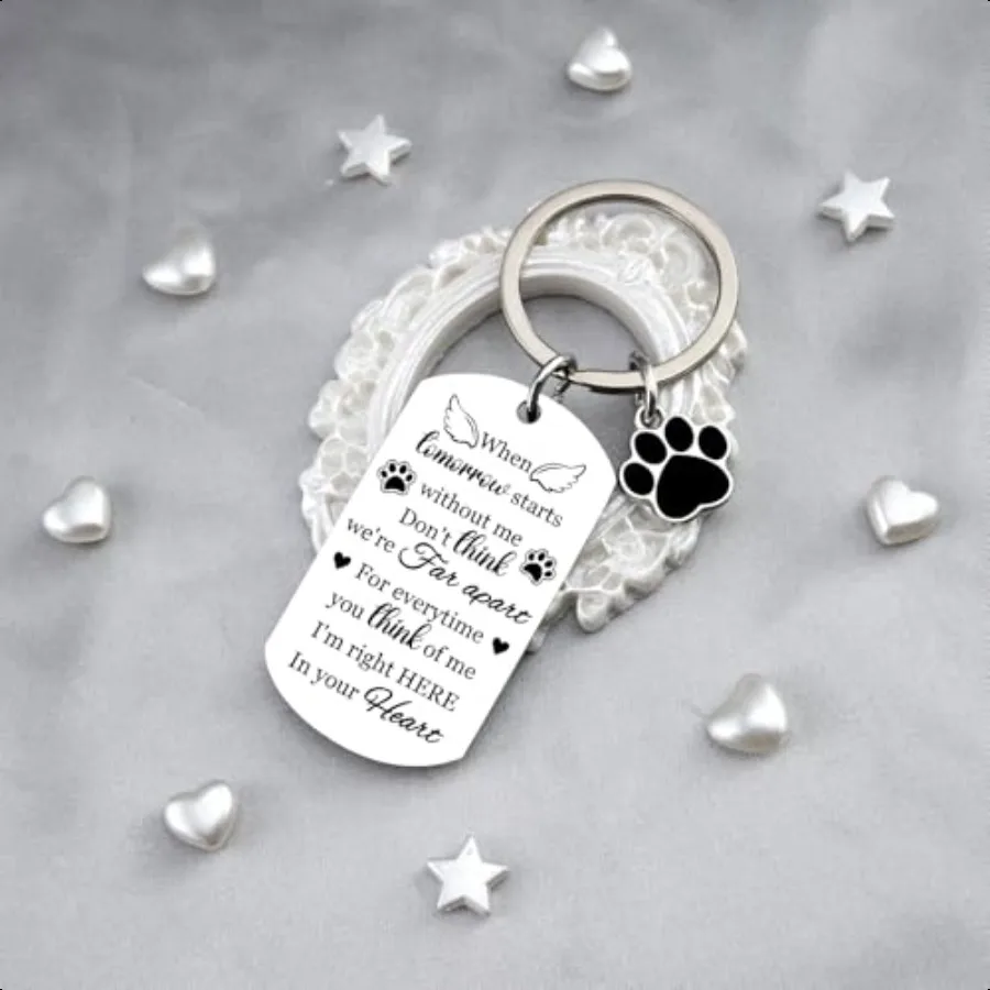 هدايا تذكارية للكلاب لفقدان الكلاب، هدايا تذكارية للحيوانات الأليفة للكلاب، سلسلة مفاتيح التعاطف للكلاب والقطط، إعادة الفطائر #3