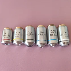 Achromatic Plan Infinity Objective Lens 4X 10X 20X 40X 60X 100X Olympus Microscope Replacement Lens RMS Thread