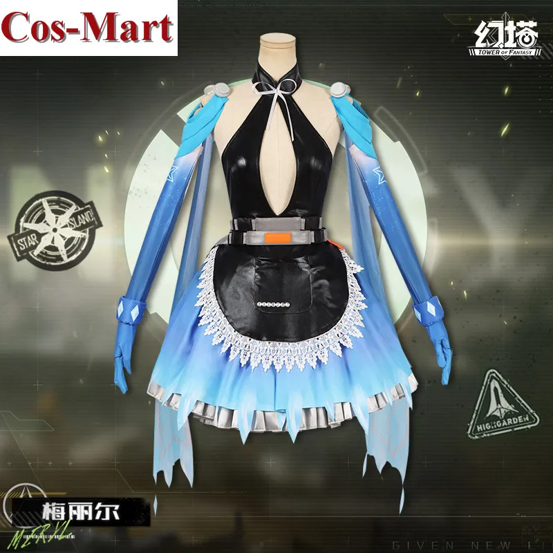 Cos-Mart Game Tower Of Fantasy Meryl Cosplay Costume Initial Skin Sweet Lovely Uniform Dress Activity Party Role Play Clothing