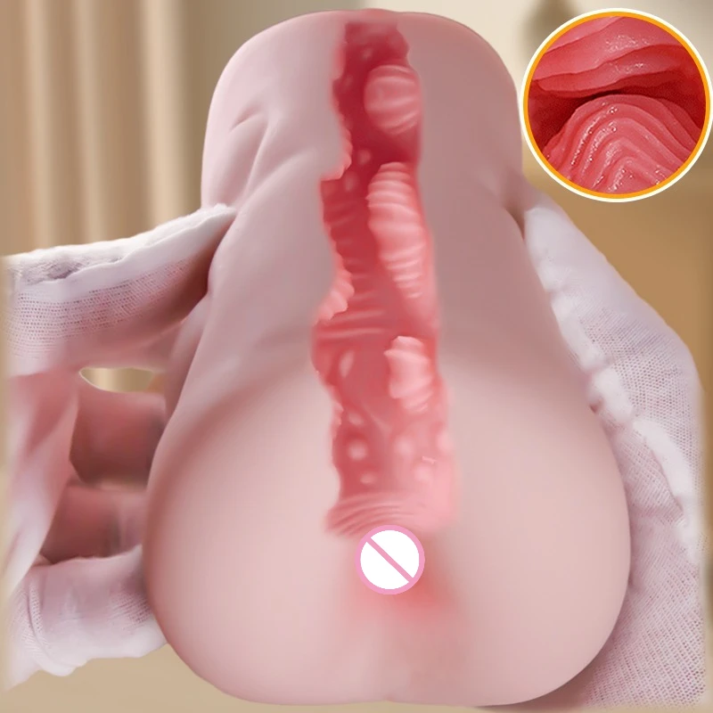 Jouets Sexuels Pour Hommes المهبل الاستمناء البظر الحميمة مزدوجة الرأس Masculins Tasse Vraie Chatte Vrai المهبل الجنس لعب