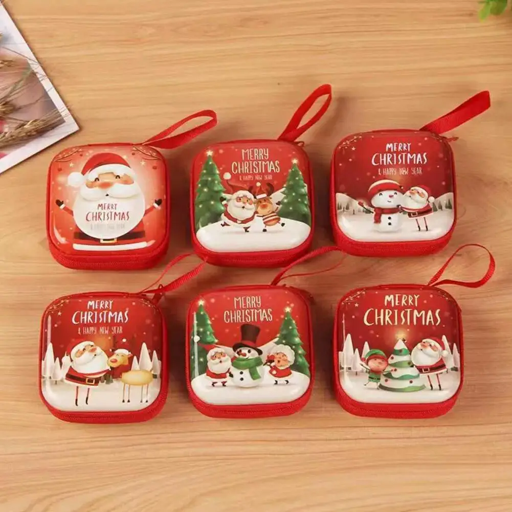 

Рождественский кошелек для монет, праздничный маленький кошелек для женщин, милый праздничный мешочек для денег, рождественский подарок, наполнитель для чулок I9I3