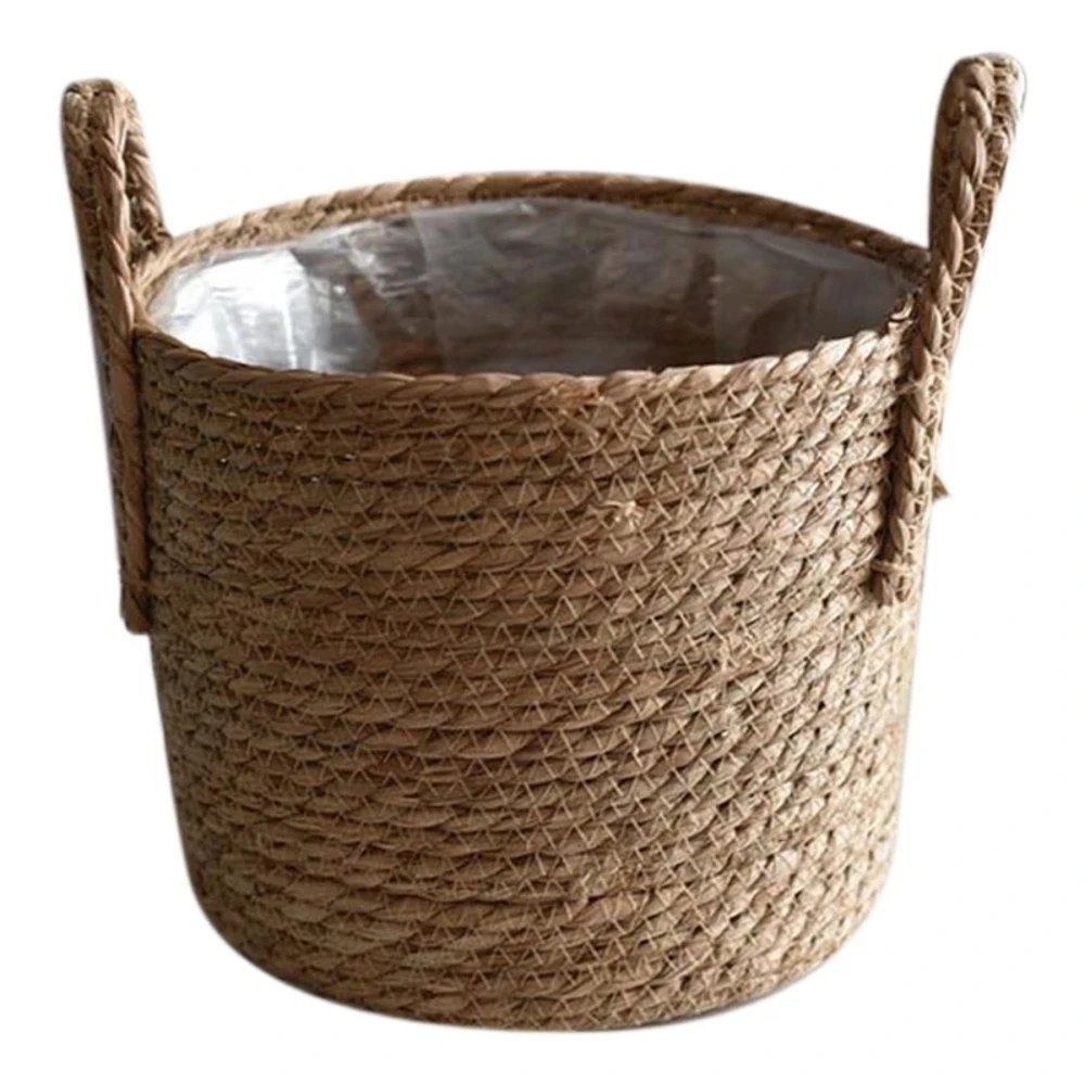 

35cm Storage Basket Rattan Indoor Floor Flower Plant Pot Home Living Room Bedroom Green Plants Decoration