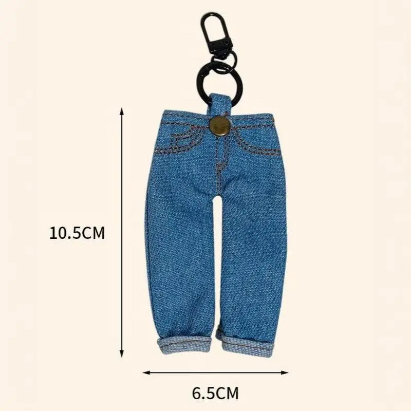Ins Kreativer Mini-Jeansstoff-Stifthalter mit Clip, Vintage-Jeansrock-Stiftetui, Schlüsselanhänger, tragbare Stoff-Schreibwaren-Tasche – Detail 9
