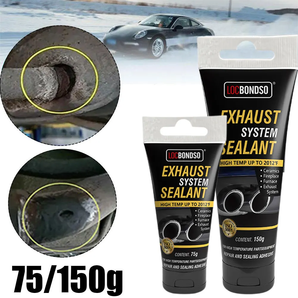 1 Pcs Exhaust Pipe Repair Adhesive Rapid Solidification Strong Flammable Sealing Leak Concentrated High-temperature Resista Y3O8