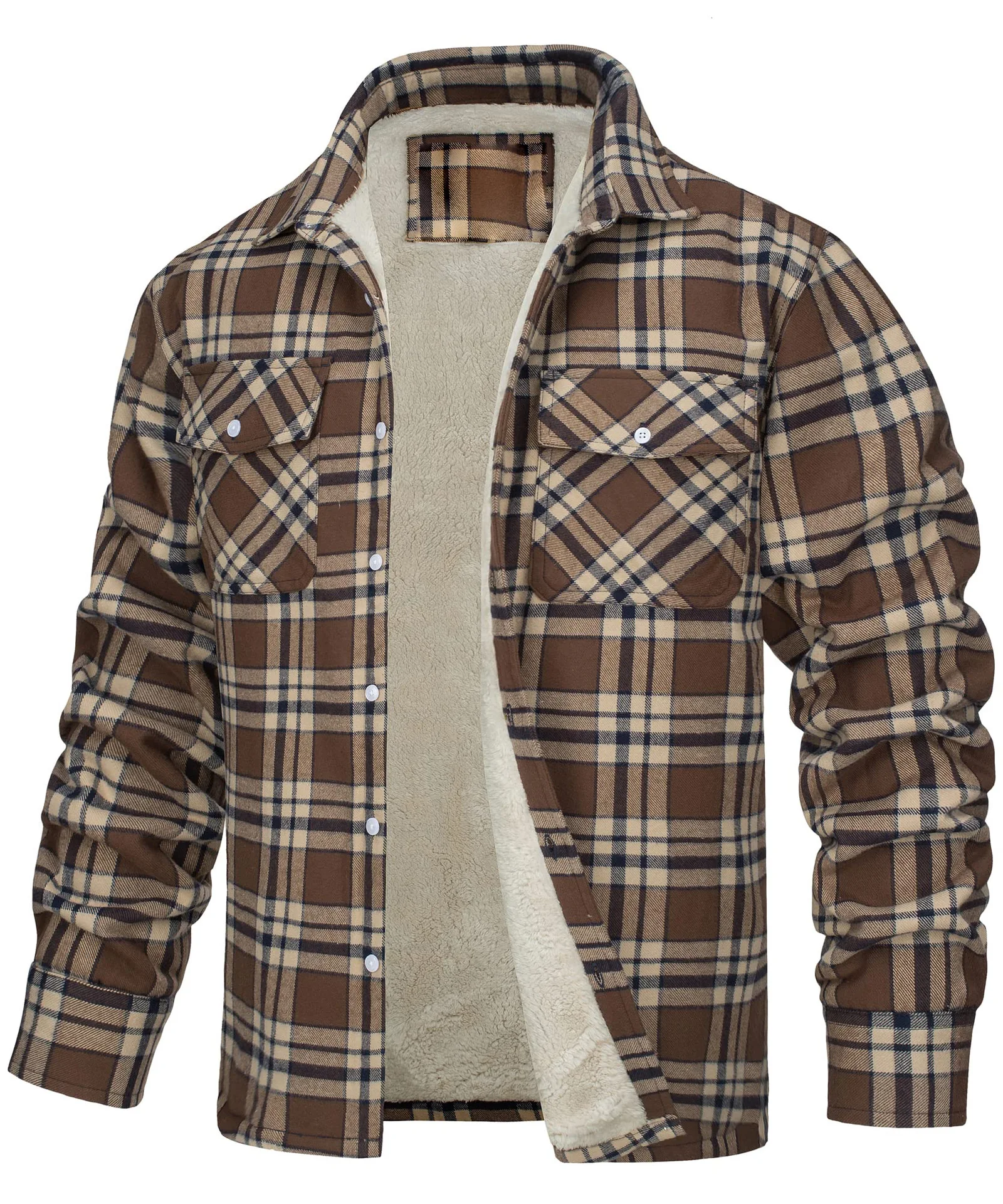 Khaki fleece lined