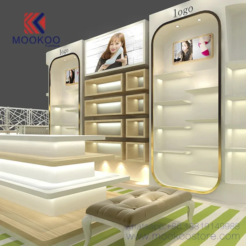 custom.Customized Shoes Shop Display Furniture Design White Shoe Shelving