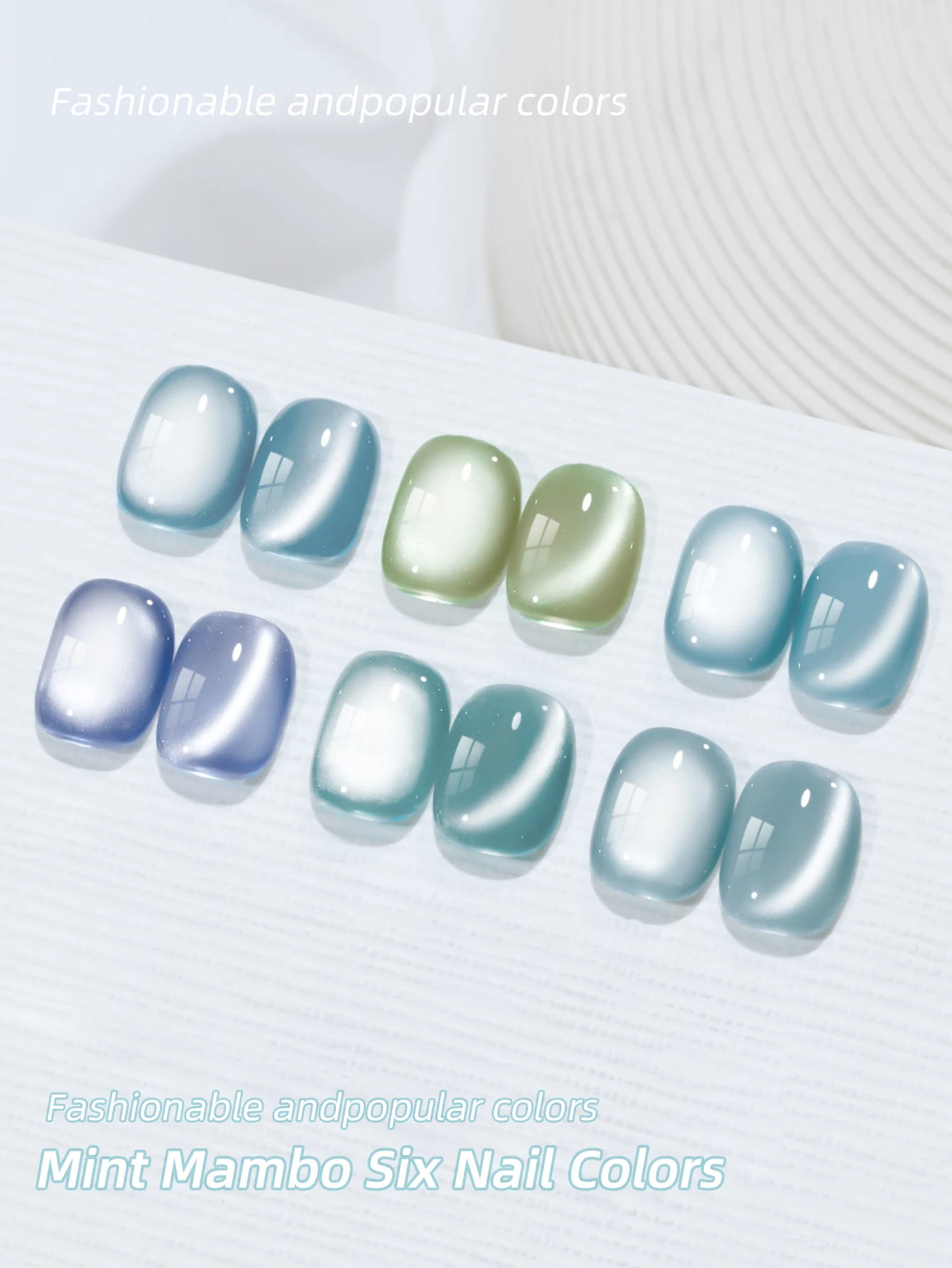 6 قطعة 15 مللي النعناع مانبو القط العين جيل للأظافر مجموعة طلاء الأظافر شبه الدائم مسمار الفن تمرغ UV LED صالون الأظافر لتقوم بها بنفسك صالون الأظافر هلام #5