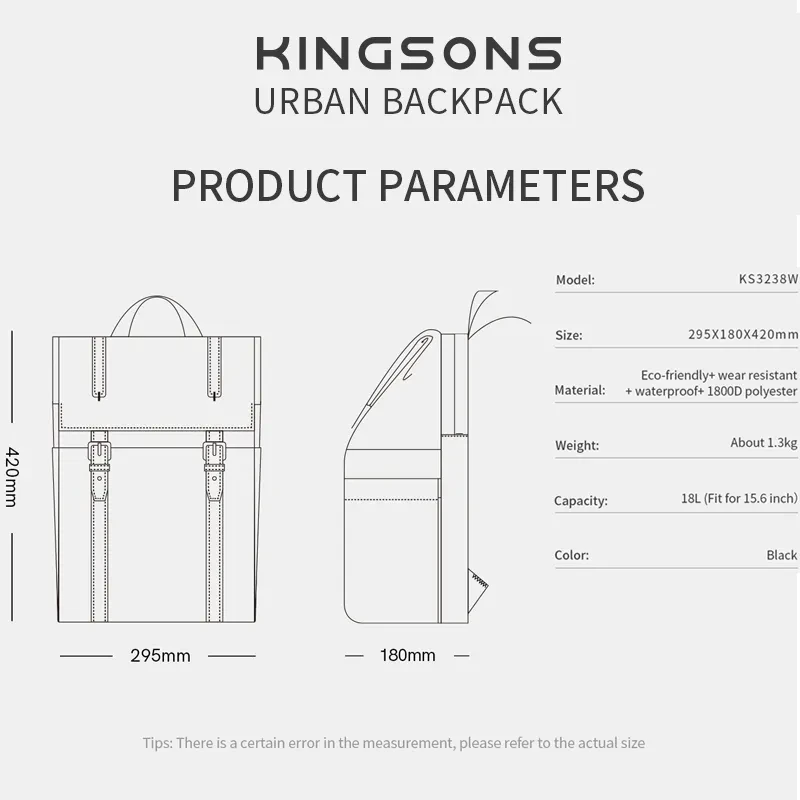 Koningsons Grote Capaciteit Reisrugzakken Voor Mannen Schooltassen Vrije Tijd Waterdichte Ultralichte 15.6 Inch Laptop Rugzak Anti-Diefstal