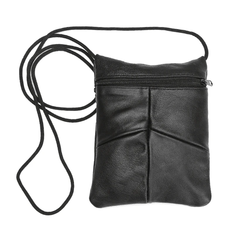 Soft Leather Shoulder Bags for Women Small Sheepskin Crossbody Bags Cell Phone Purse Retro Multifunctional Bag