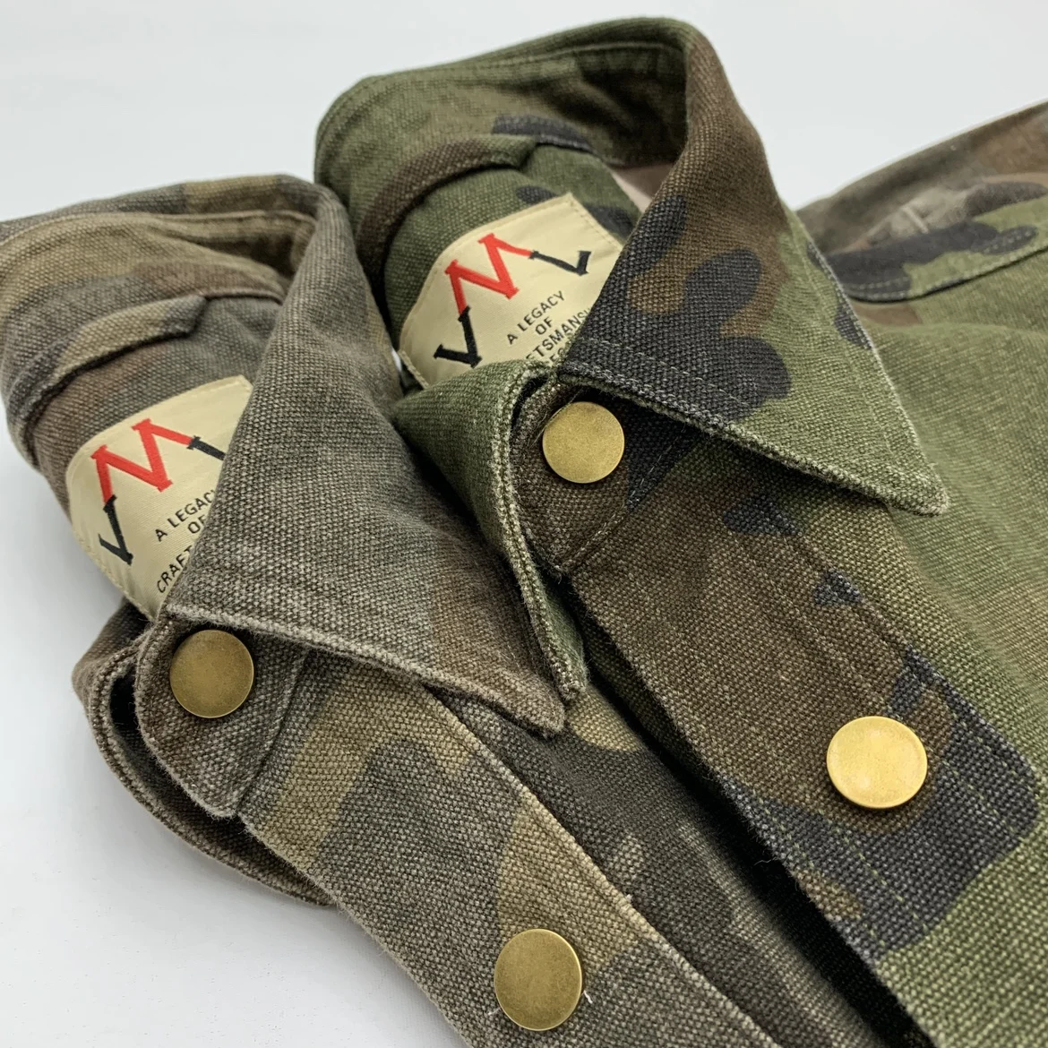 Heavyweight Camouflage Jacket For Men's Amikaki Workwear Cotton Long Sleeved Shirts 2024 Autumn Japanese Retro Camisas De Hombre