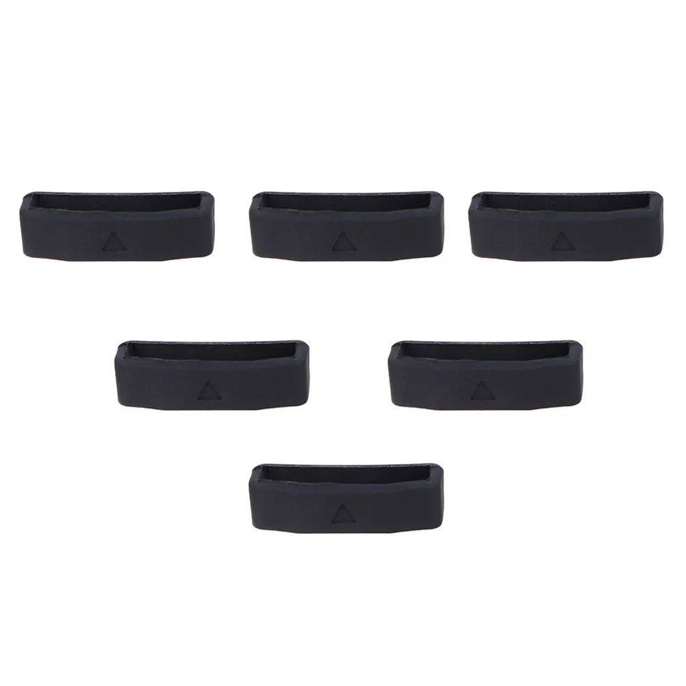 

6pcs Silicone Watch Bands Keeper Loop Strap Retainer Ring Compatible For Garmin Fenix Durable Sturdy Easy Replace Soft